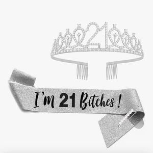Birthday sash & tiara set